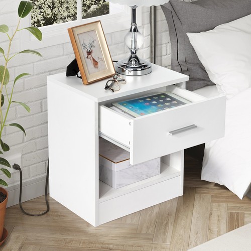 Compact bedroom bedside table - bedroom,