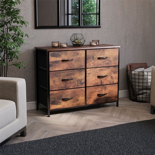 Modern fabric chest drawers - chest,