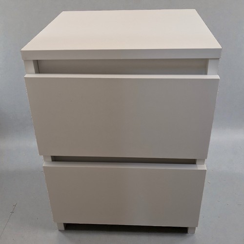 White drawer bedside - white, 2