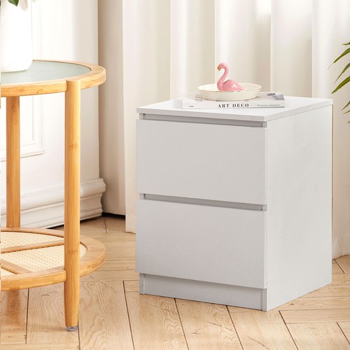 Drawer white bedside storage - white,