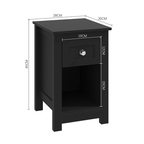 Narrow bedside drawer cabinet - drawer,