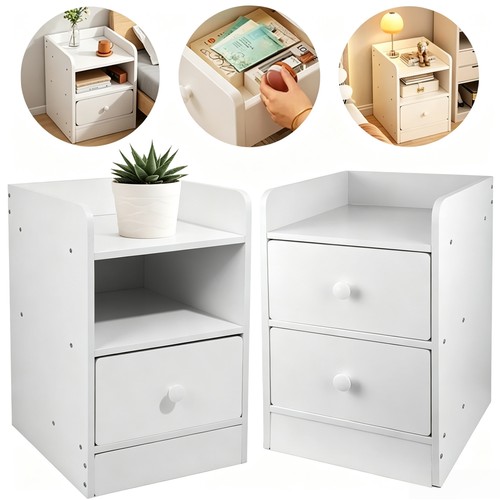 Bedside table white - bedside,