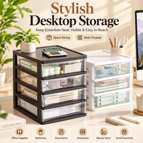 Plastic tabletop drawer - plastic,
